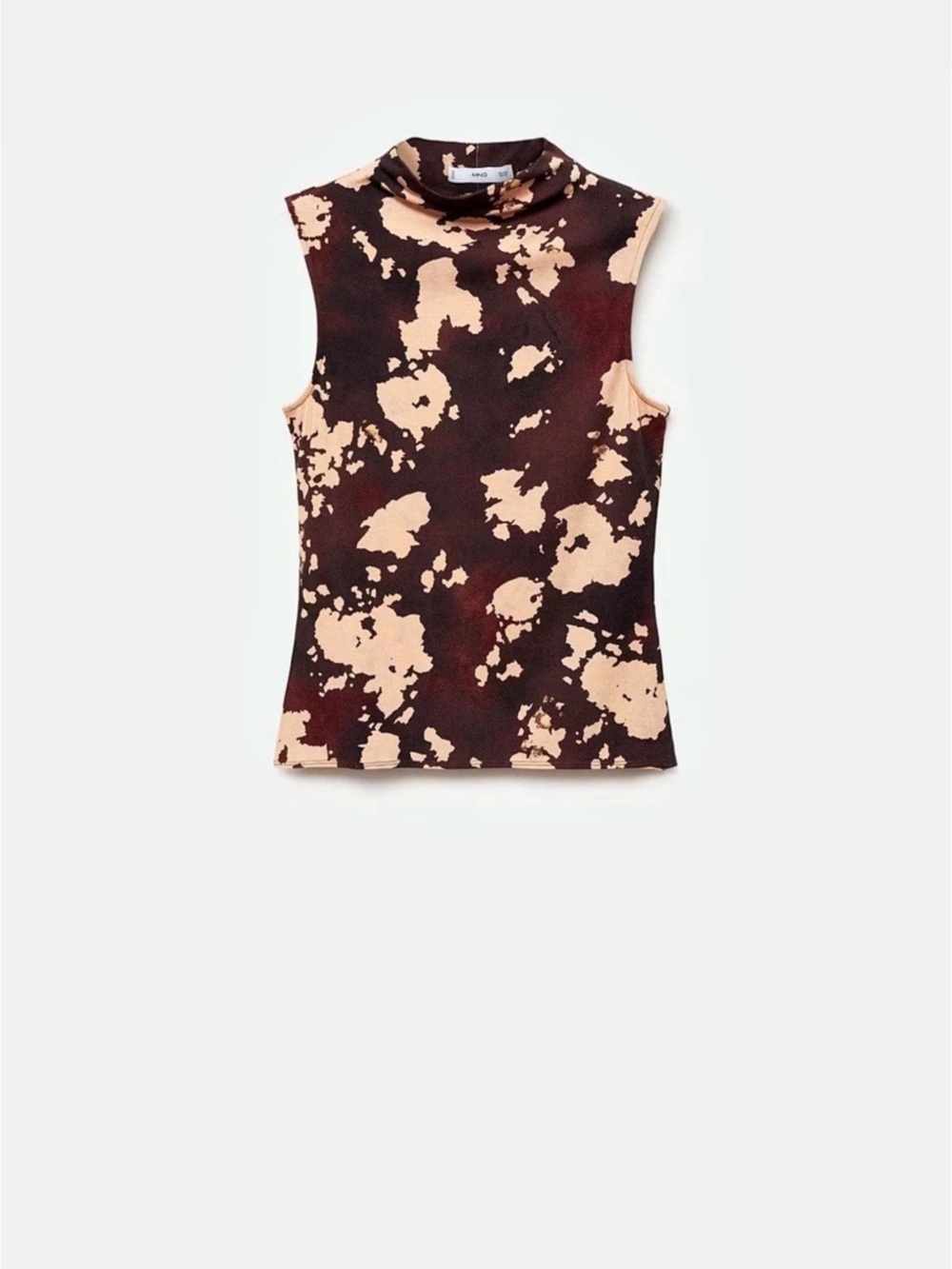 Brown pattern high neck tank